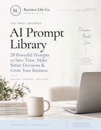 The Small Business AI Prompt Library — 20 Prompts to Save Time, Make Better Decisions & Grow Your Business