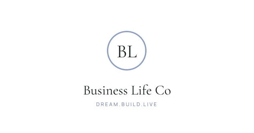 The Business Life Co logo featuring the letters BL inside a light blue circle with the brand name below